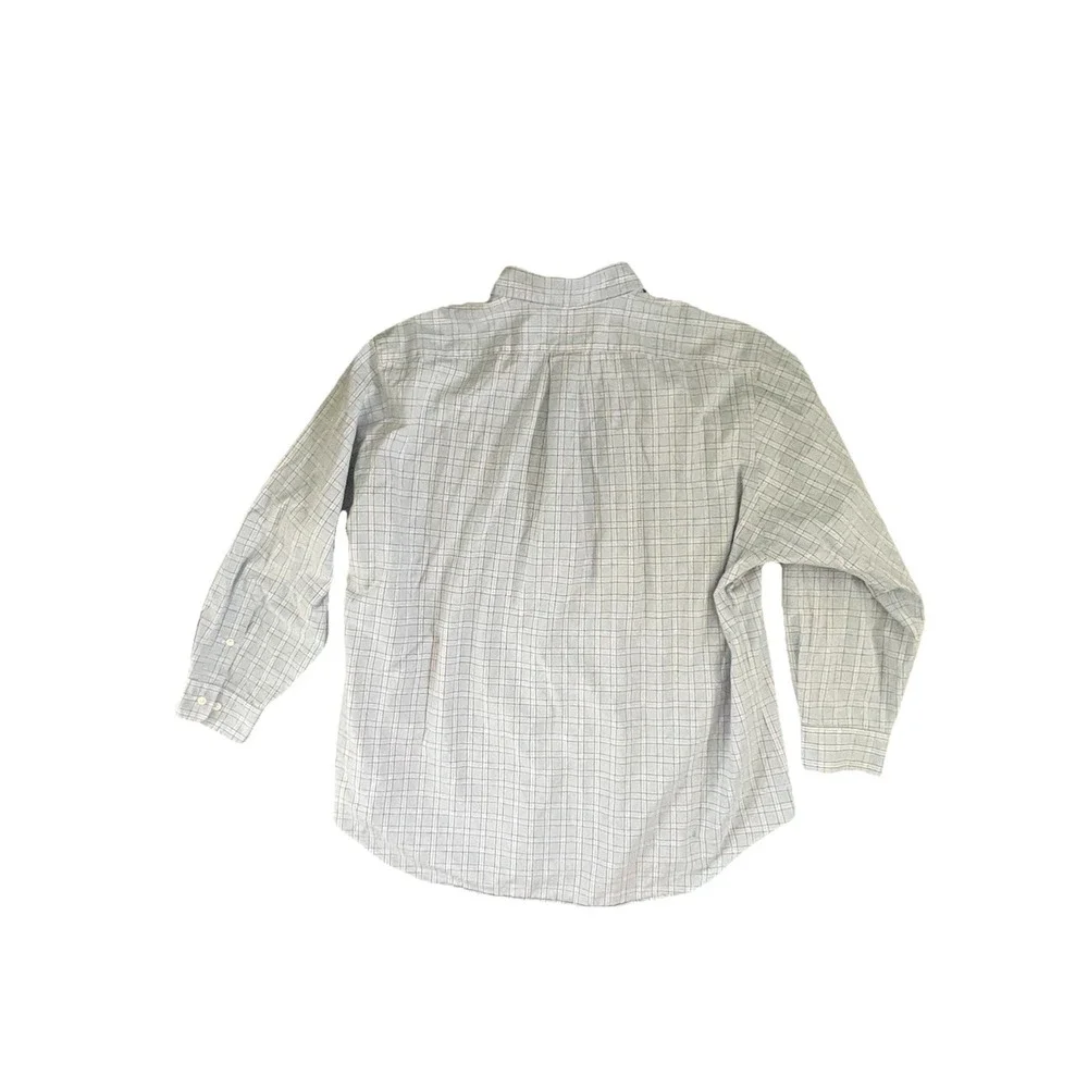 Ralph Lauren Classic Fit‎ Blue Pink Plaid Check Button Down Shirt 17 32-33 XL L